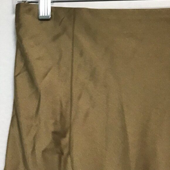 J. Crew Metallic Gold Gwyneth Slip Skirt Size S - Picture 4 of 7